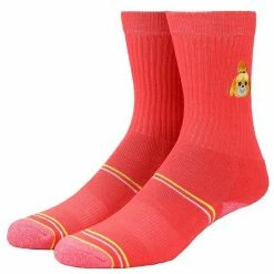 Licensed Character Men's Isabelle Embroidered Athletic Socks