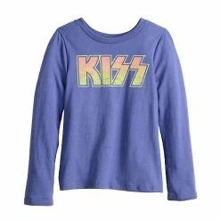 Licensed Character Boys 4-8 Kiss Long Sleeve Top