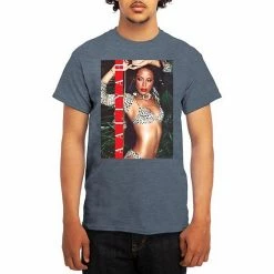 Licensed Character Men's Aaliyah Tee Heather Navy -Licensed Character Shop unnamed file 20548