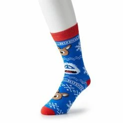 Licensed Character Men's Novelty Character Crew Socks The Grinch Ugly Sweate -Licensed Character Shop unnamed file 206