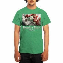 Licensed Character Men's Attack On Titan Tee Heather Navy -Licensed Character Shop unnamed file 20719