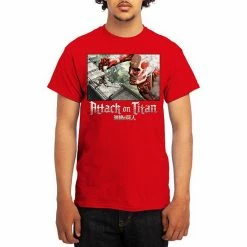 Licensed Character Men's Attack On Titan Tee Heather Navy -Licensed Character Shop unnamed file 20720