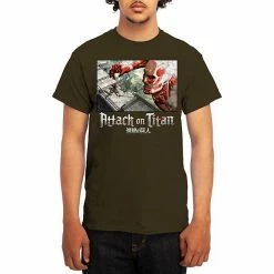 Licensed Character Men's Attack On Titan Tee Heather Navy -Licensed Character Shop unnamed file 20721