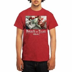 Licensed Character Men's Attack On Titan Tee Heather Navy -Licensed Character Shop unnamed file 20727