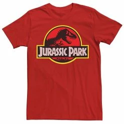 Licensed Character Men's Jurassic Park Red & Yellow Outline Logo Graphic Tee -Licensed Character Shop unnamed file 20920