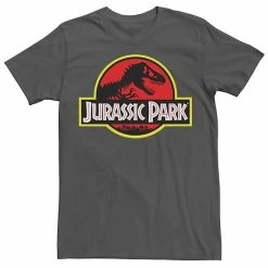 Licensed Character Men's Jurassic Park Red & Yellow Outline Logo Graphic Tee -Licensed Character Shop unnamed file 20921