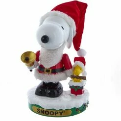 Licensed Character Peanuts Snoopy & Woodstock Musical Santa Nutcracker Table Decor