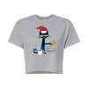 Licensed Character Juniors' Pete The Cat Santa Groovy Cropped Graphic Tee -Licensed Character Shop unnamed file 21022