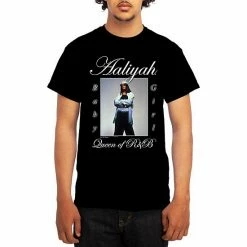 Licensed Character Men's Aaliyah Tee Heather Navy -Licensed Character Shop unnamed file 21057