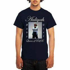 Licensed Character Men's Aaliyah Tee Heather Navy -Licensed Character Shop unnamed file 21060