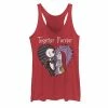 Licensed Character Juniors' Disney The Nightmare Before Christmas Jack & Sally Together Tank Red Heather -Licensed Character Shop unnamed file 2120
