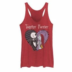 Licensed Character Juniors' Disney The Nightmare Before Christmas Jack & Sally Together Tank Red Heather -Licensed Character Shop unnamed file 2121