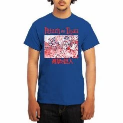 Licensed Character Men's Attack On Titan Tee Royal Blue -Licensed Character Shop unnamed file 21249