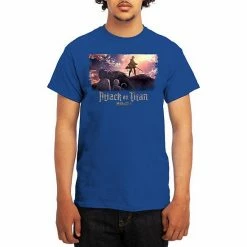 Licensed Character Men's Attack On Titan Tee Olive