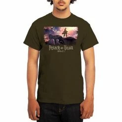 Licensed Character Men's Attack On Titan Tee Olive -Licensed Character Shop unnamed file 21300
