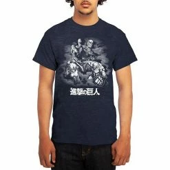 Licensed Character Men's Attack On Titan Tee Navy -Licensed Character Shop unnamed file 21350