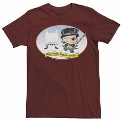 Licensed Character Men's DC Comics The Penguin Jingle Bells Batman Smells Christmas Tee Red Heather -Licensed Character Shop unnamed file 21379