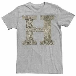 Licensed Character Men's Harry Potter H Hogwarts Crest Fill Tee Kelly Heather -Licensed Character Shop unnamed file 21402