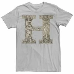 Licensed Character Men's Harry Potter H Hogwarts Crest Fill Tee Kelly Heather -Licensed Character Shop unnamed file 21406