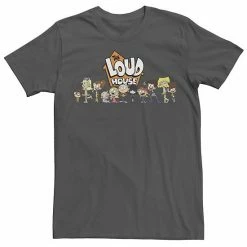 Licensed Character Men's The Loud House Group Shot Tee Charcoal -Licensed Character Shop unnamed file 21418