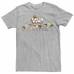 Licensed Character Men's The Loud House Group Shot Tee Charcoal -Licensed Character Shop unnamed file 21420