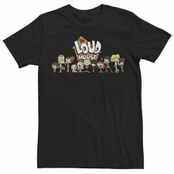Licensed Character Men's The Loud House Group Shot Tee Charcoal -Licensed Character Shop unnamed file 21425