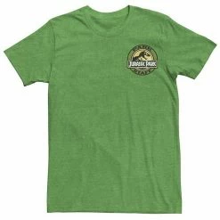 Licensed Character Men's Jurassic Park Staff Logo Pocket Patch Graphic Tee Red Heather -Licensed Character Shop unnamed file 21431