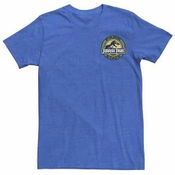 Licensed Character Men's Jurassic Park Staff Logo Pocket Patch Graphic Tee Red Heather -Licensed Character Shop unnamed file 21432