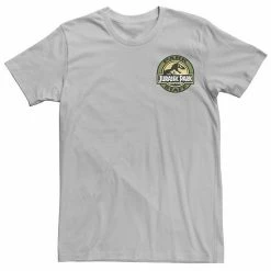 Licensed Character Men's Jurassic Park Staff Logo Pocket Patch Graphic Tee Red Heather -Licensed Character Shop unnamed file 21433