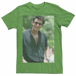 Licensed Character Men's Jurassic Park Jeff Goldblum Smile Poster Style Tee Red -Licensed Character Shop unnamed file 21453