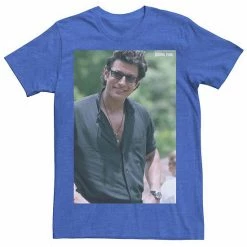 Licensed Character Men's Jurassic Park Jeff Goldblum Smile Poster Style Tee Red -Licensed Character Shop unnamed file 21456