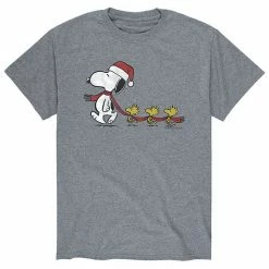 Licensed Character Men's Peanuts Line Up Tee Athletic Heather