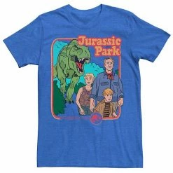 Licensed Character Men's Jurassic Park Vintage Characters Life Finds A Way Tee Red -Licensed Character Shop unnamed file 21470