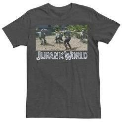 Licensed Character Men's Jurassic World Owen Raptor Pack Trainer Graphic Tee Navy Heather -Licensed Character Shop unnamed file 21474