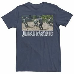 Licensed Character Men's Jurassic World Owen Raptor Pack Trainer Graphic Tee Navy Heather -Licensed Character Shop unnamed file 21477