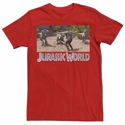 Licensed Character Men's Jurassic World Owen Raptor Pack Trainer Graphic Tee Navy Heather -Licensed Character Shop unnamed file 21479