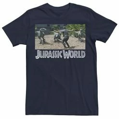 Licensed Character Men's Jurassic World Owen Raptor Pack Trainer Graphic Tee Navy Heather -Licensed Character Shop unnamed file 21482