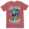 Licensed Character Men's Jurassic Park T-Rex I Do What I Want Tee Athletic Heather -Licensed Character Shop unnamed file 21485