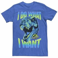 Licensed Character Men's Jurassic Park T-Rex I Do What I Want Tee Athletic Heather -Licensed Character Shop unnamed file 21487
