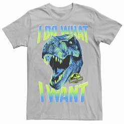 Licensed Character Men's Jurassic Park T-Rex I Do What I Want Tee Athletic Heather -Licensed Character Shop unnamed file 21488