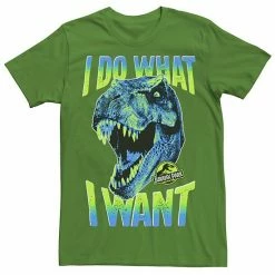 Licensed Character Men's Jurassic Park T-Rex I Do What I Want Tee Athletic Heather -Licensed Character Shop unnamed file 21492