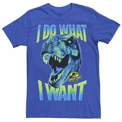 Licensed Character Men's Jurassic Park T-Rex I Do What I Want Tee Athletic Heather -Licensed Character Shop unnamed file 21493