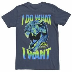 Licensed Character Men's Jurassic Park T-Rex I Do What I Want Tee Athletic Heather -Licensed Character Shop unnamed file 21494
