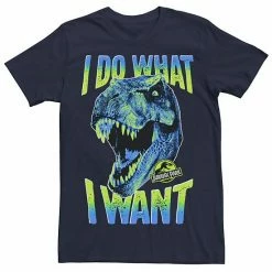 Licensed Character Men's Jurassic Park T-Rex I Do What I Want Tee Athletic Heather -Licensed Character Shop unnamed file 21496
