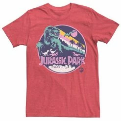 Licensed Character Men's Jurassic Park Retro Rex Scene Tee Navy -Licensed Character Shop unnamed file 21533