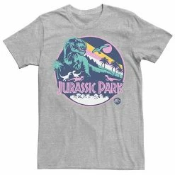 Licensed Character Men's Jurassic Park Retro Rex Scene Tee Navy -Licensed Character Shop unnamed file 21534