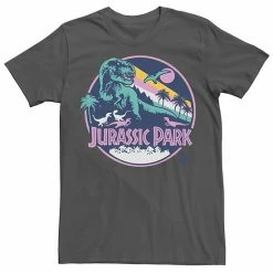 Licensed Character Men's Jurassic Park Retro Rex Scene Tee Navy -Licensed Character Shop unnamed file 21535