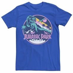 Licensed Character Men's Jurassic Park Retro Rex Scene Tee Navy -Licensed Character Shop unnamed file 21536