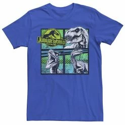 Licensed Character Men's Jurassic World Dinosaurs Group Of 3 Neon Graphic Tee Navy -Licensed Character Shop unnamed file 21544