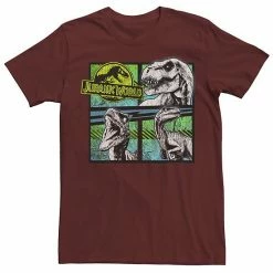 Licensed Character Men's Jurassic World Dinosaurs Group Of 3 Neon Graphic Tee Navy -Licensed Character Shop unnamed file 21547